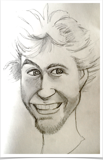 Caricature: Client wanted a cartoon or caricature for his facebook page. 
